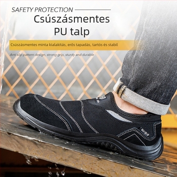 Slip-On védőcipő 6 kV-s szigeteléssel, anti-perforáció és anti-ütés funkciókkal, légáteresztő hálós felsőrész