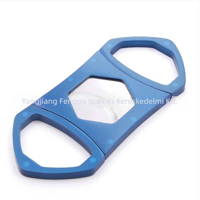 Rozsdamentes acél kétélű szivarolló hexagonális kialakítással, testre szabható