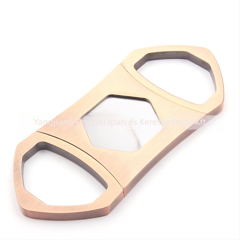 Rozsdamentes acél kétélű szivarolló hexagonális kialakítással, testre szabható