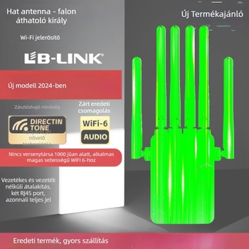 WiFi jelerősítő, 5G gigabites, Dual-Band, falon át hatoló, otthoni vezeték nélküli hálózati ismétlő