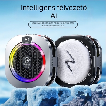 Th16Pro mágneses okostelefon-hűtő hátlapi klipsszel, kettős magos félvezető hűtés, 15W, ABS, Type-C, 150 g