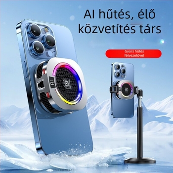 Th16Pro mágneses okostelefon-hűtő hátlapi klipsszel, kettős magos félvezető hűtés, 15W, ABS, Type-C, 150 g