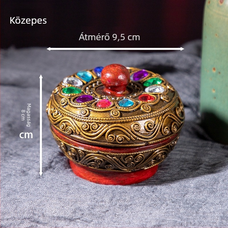 Asztali tároló Monkey Wood – modern minimalist stílus, porvédett, nyitható fedél, nappali használatra, kapacitás 2