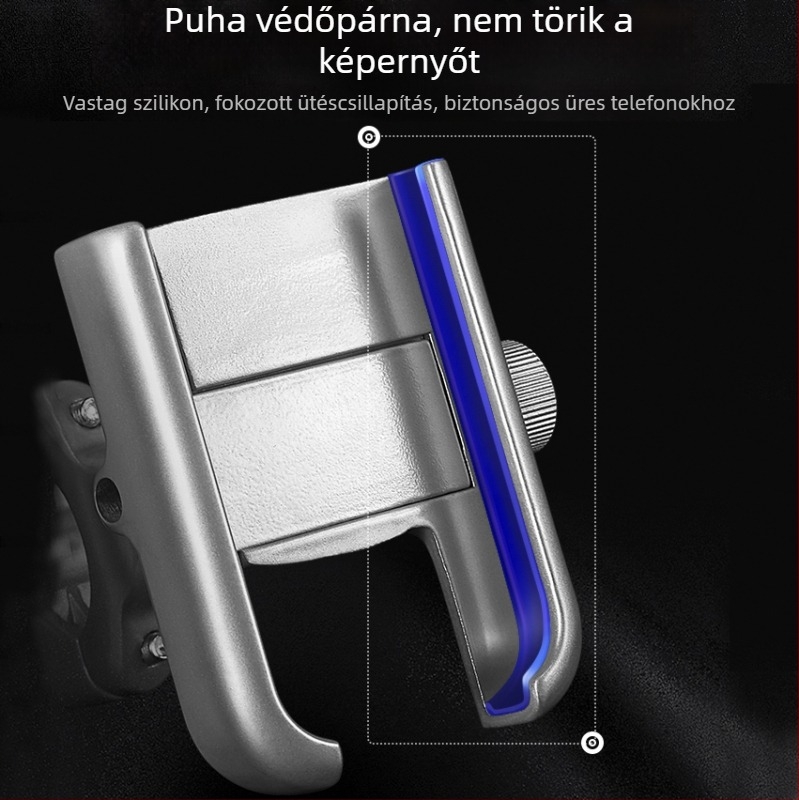 Wolf alumínium‑ötvözetből készült felső telefon-tartó elektromos járművekhez, motorkerékpárokhoz és kerékpárokhoz