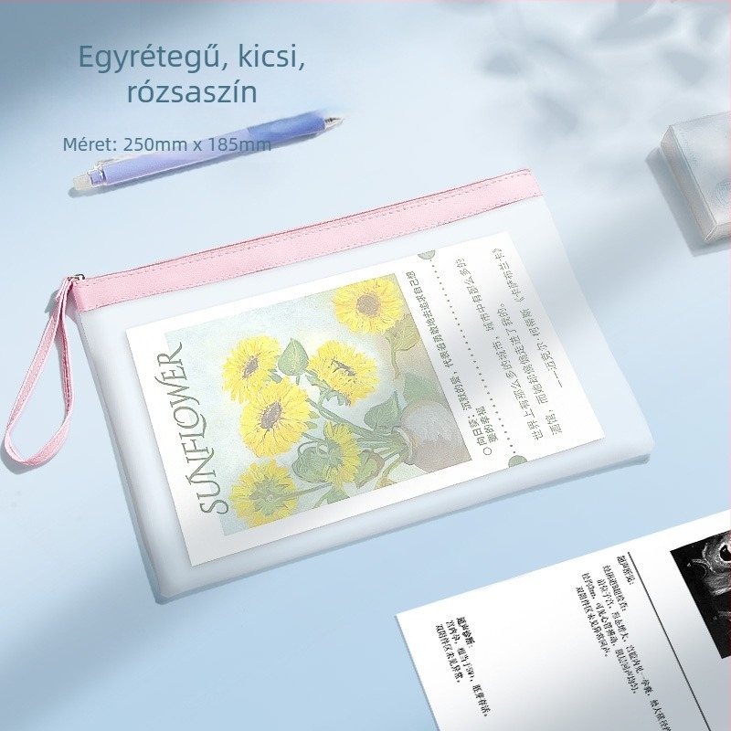 Dokumentumtáska cipzárral, Bai yi PVC, zárt stílus