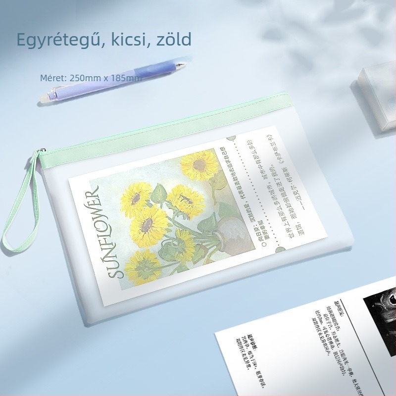 Dokumentumtáska cipzárral, Bai yi PVC, zárt stílus