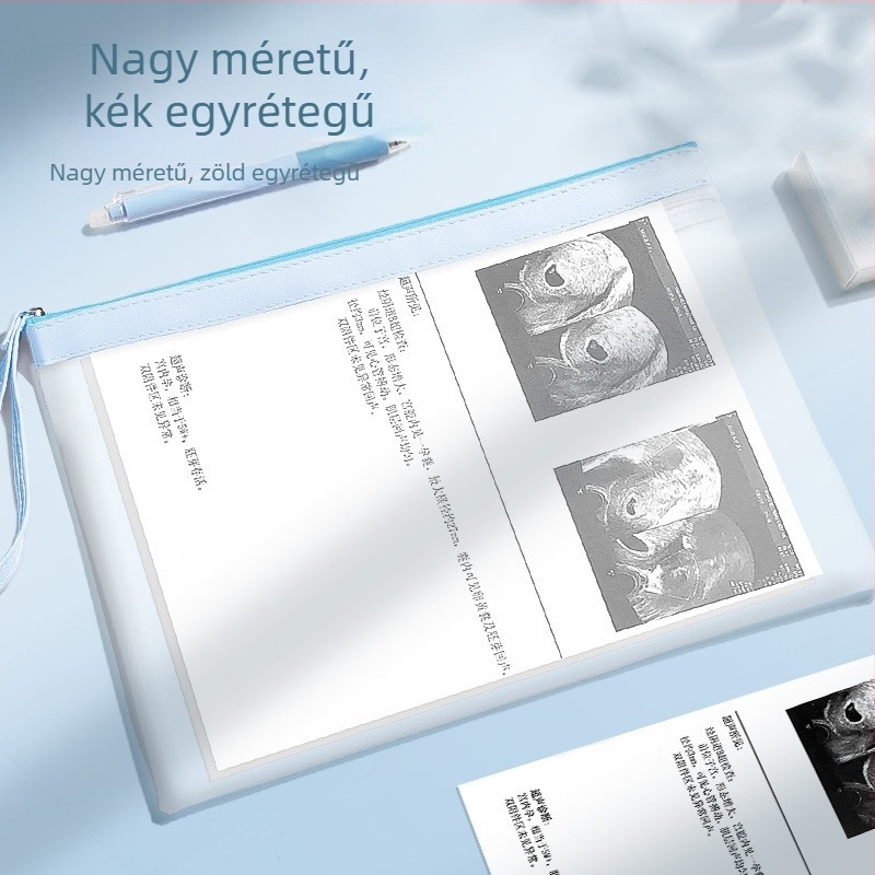 Dokumentumtáska cipzárral, Bai yi PVC, zárt stílus