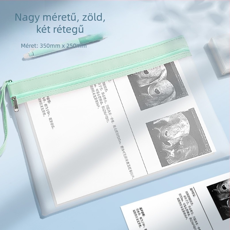 Dokumentumtáska cipzárral, Bai yi PVC, zárt stílus