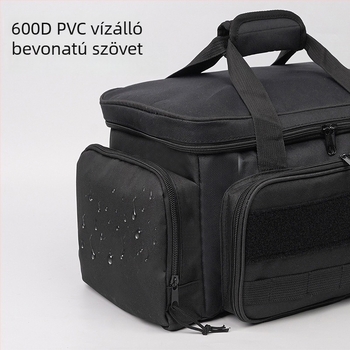 Szerszámtároló táska megerősített aljzattal, támasztó borítóval, csúszásmentes és kopásálló