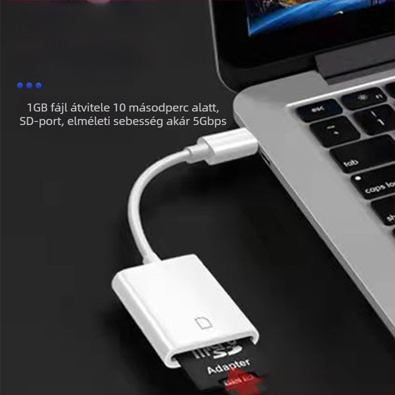 Type-C USB-OTG adapter kábel – USB pendrive, egér és billentyűzet csatlakoztatására