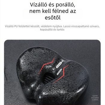 Hegyi kerékpárnyereg orr nélküli kialakítással, puha párnával a farizom fájdalom enyhítésére, alkalmas hagyományos kerékpárokhoz.