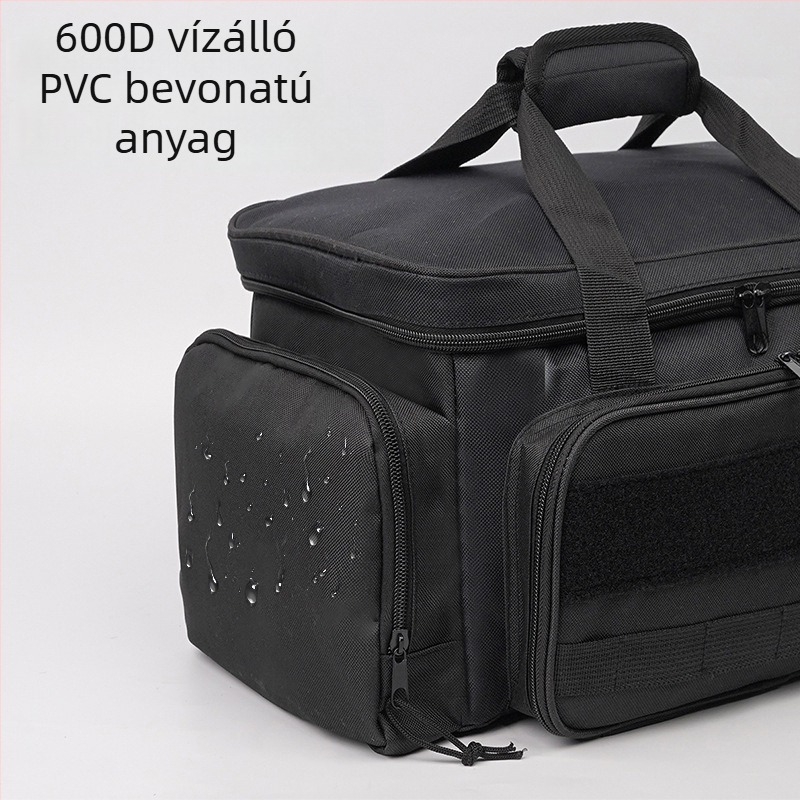 Eszköztároló táska megerősített támasztékkal, vastagított alappal, csúszásmentes és kopásálló taktikai kivitel