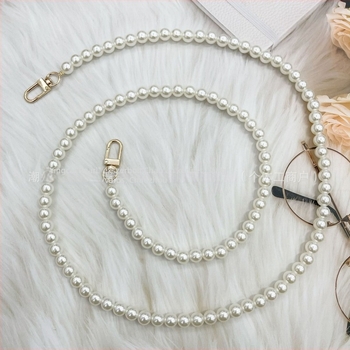 10 mm-es gyöngyös telefonlánc acélszálas gyöngyökkel, személyre szabható táskára