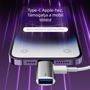 SYRUI SY-154 Lightning-USB OTG 2-az-1 adapter iPhone 14-hez