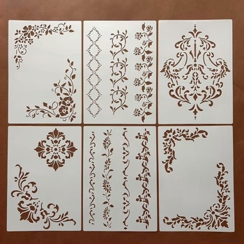 Európai stílusú vintage csipke keret sablon, kézzel festett kivágott dizájn, sablon albumhoz és dörzsöléshez (Márka: Other; Anyag: Other; Importálás: Nem; IP: Nem)