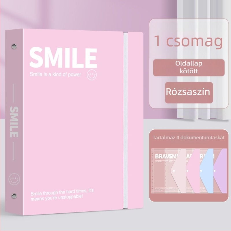 Leválasztható mappa pánttal, nagy kapacitású vizsgafájl-tároló, INS stílus, PVC anyag, csat mérete 15 mm, A3-as papírhoz