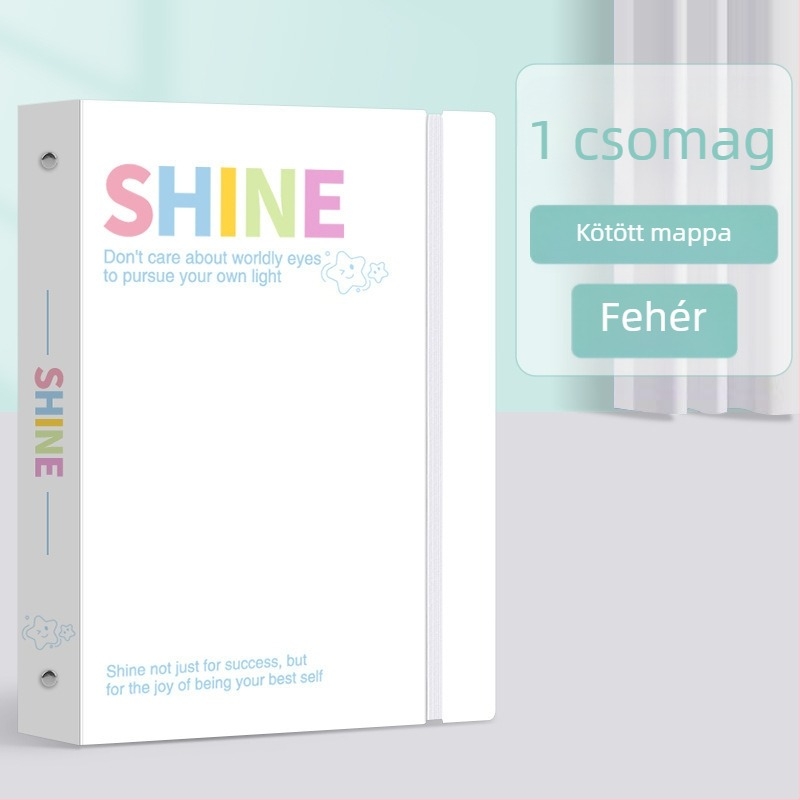 Leválasztható mappa pánttal, nagy kapacitású vizsgafájl-tároló, INS stílus, PVC anyag, csat mérete 15 mm, A3-as papírhoz