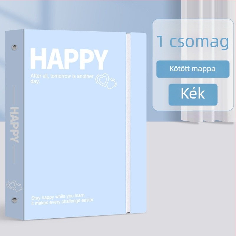 Leválasztható mappa pánttal, nagy kapacitású vizsgafájl-tároló, INS stílus, PVC anyag, csat mérete 15 mm, A3-as papírhoz