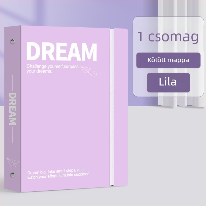 Leválasztható mappa pánttal, nagy kapacitású vizsgafájl-tároló, INS stílus, PVC anyag, csat mérete 15 mm, A3-as papírhoz