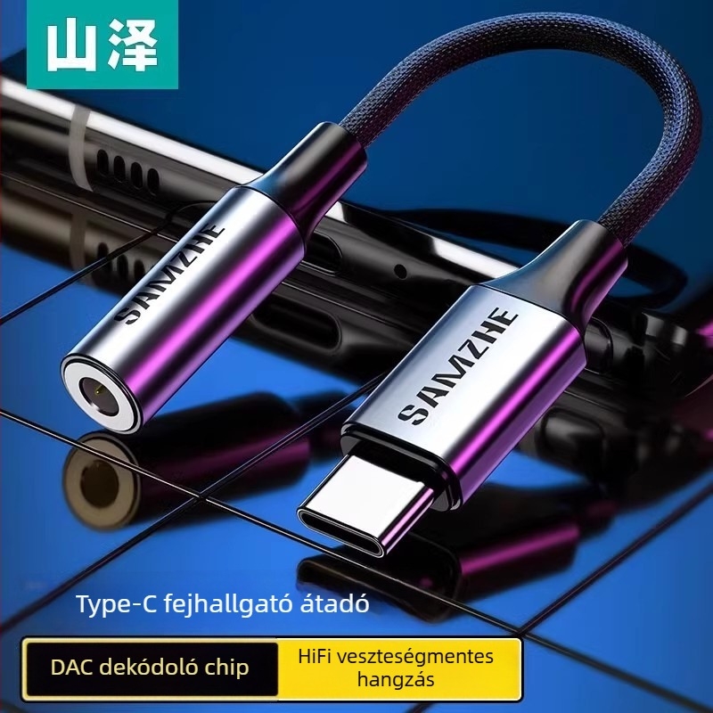 Samzhe TY101 USB-C fejhallgató DAC adapter 3,5 mm-es csatlakozóval