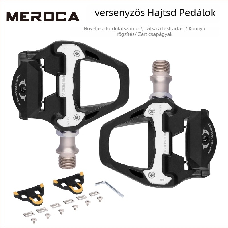 MEROCA ROAD LOCK pedál, országúti kerékpárhoz – SPD rendszer, nylon pedál rögzítő mechanizmussal