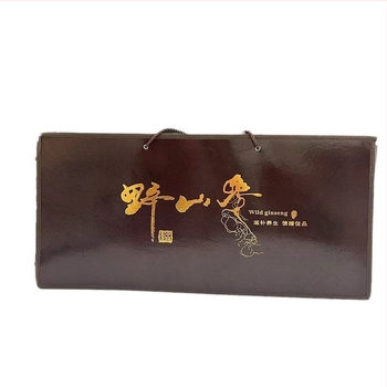 XH Ginseng Box – üregesen faragott fa ajándékdoboz testre szabható belsővel; anyag: fiberboard; kivitelezés: faragás; belső: testre szabható; csomagolás típusa: csomagoló doboz