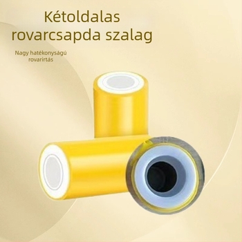 Kétoldalas ragadós rovarriasztó szalag kertekhez, gyümölcsösökhöz és üvegházakhoz (sárga)