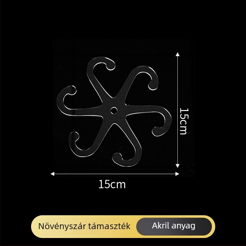 Ágak és törzsek összefogását támogató tartókeret, rizóma stabilizáló kertészeti növényekhez és virágokhoz, Monstera és hasonló növények ellen dőlés elleni eszköz