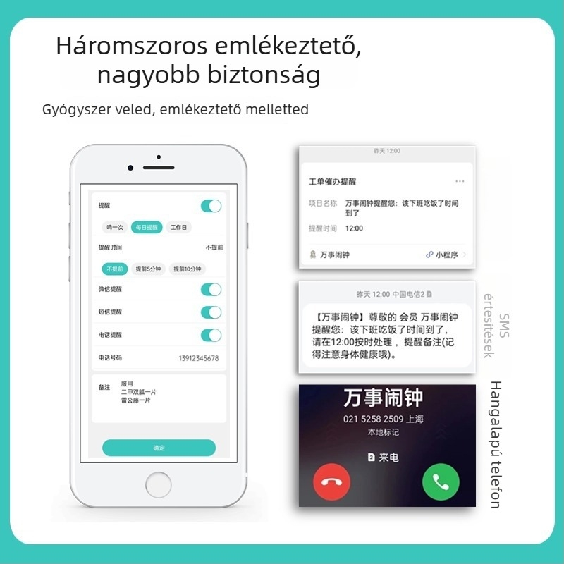 Kangzhao tablettás doboz, rajzfilmszerű stílus, hordozható, 50 ml kapacitás, TPU és műanyag