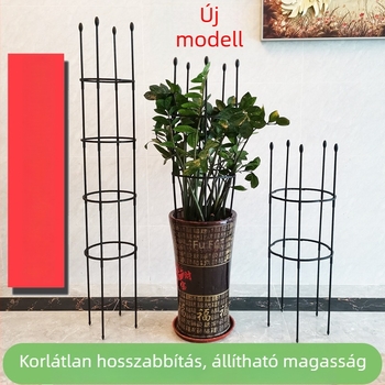 Rózsa virágállvány mászókerítéssel, növénytámasz erkélyre, európai stílus