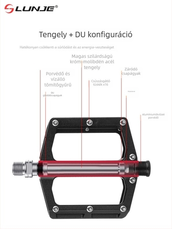 Lunje T002 mountain és országúti kerékpár pedál, 6061 alumínium ötvözet, csapágyas rendszer