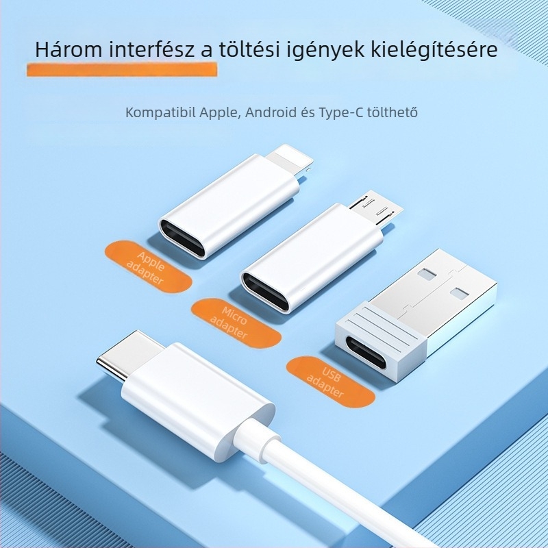Öt az egyben tároló doboz 66W gyorstöltéssel és USB adatkábel-adapterrel – univerzális kompatibilitás
