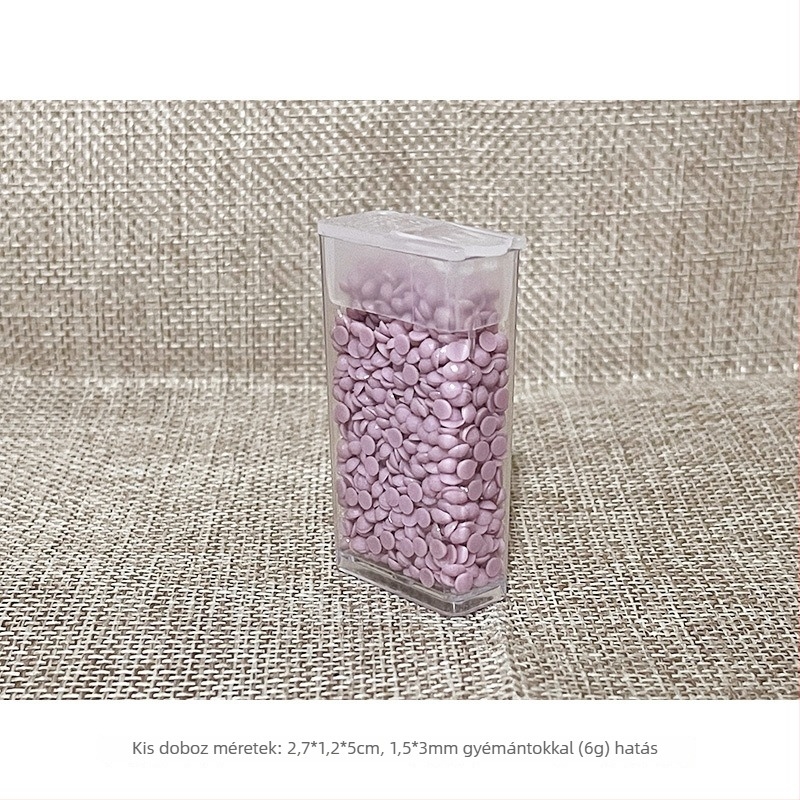 Jego Rice bead box – Rice bead box – üveg gyöngyök tároló doboz, műanyag PP+PS, 10 ml kapacitás, porvédett felület, logó nyomás lehetséges