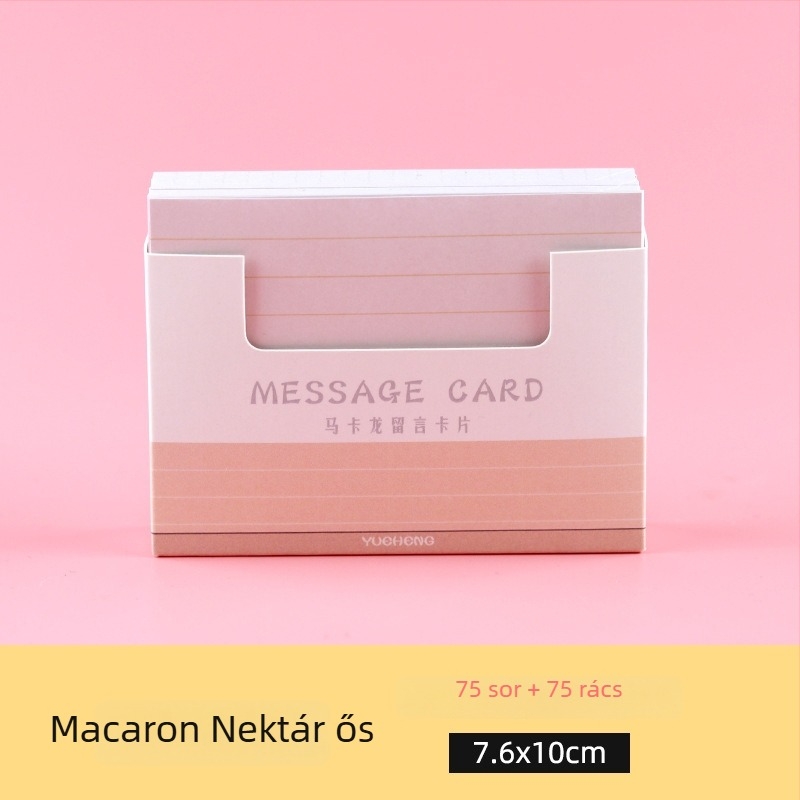 Moon Heng macaroon ragasztós jegyzetpapír, 150 lap, adagoló stílus, fedőanyag: papír, stílus: papírtégla, súly kb. 133,6 g