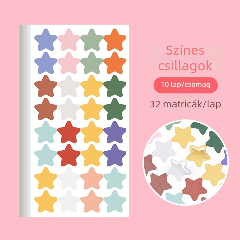 Moon Heng macaroon ragasztós jegyzetpapír, 150 lap, adagoló stílus, fedőanyag: papír, stílus: papírtégla, súly kb. 133,6 g