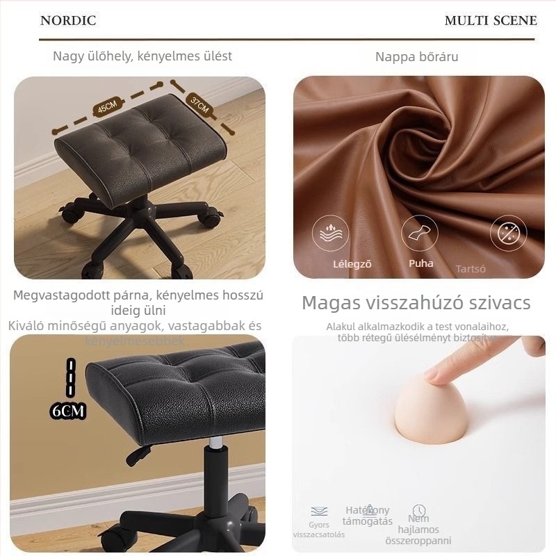 Lábtámasz, állítható, nordic stílus, nylon anyag, Modell J123