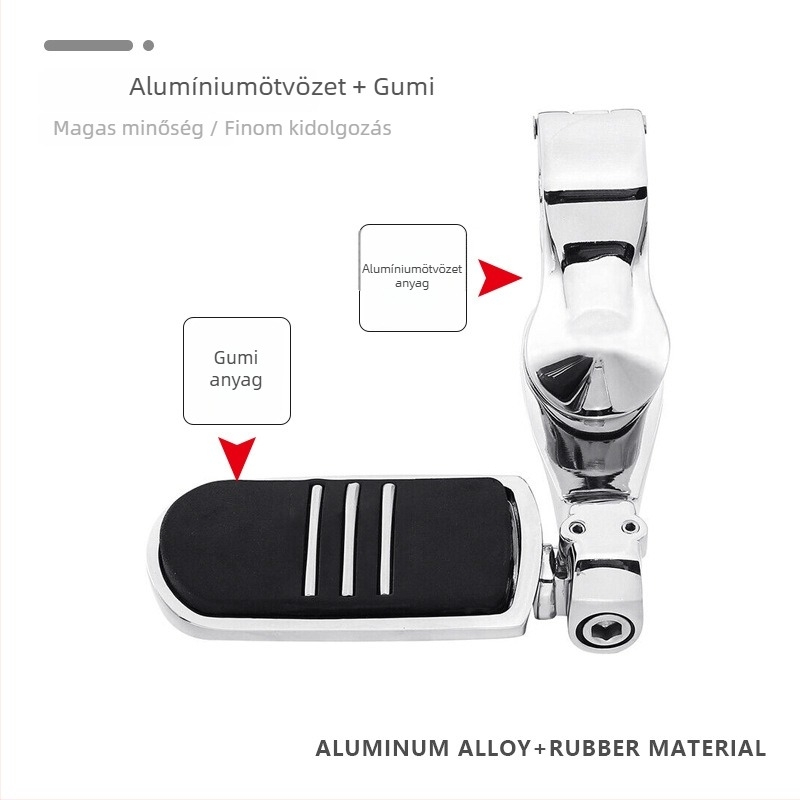 Harley sorozathoz tartozó első pedál | Alumínium ötvözet, Elektroplatírozott befejezés, Márka JH