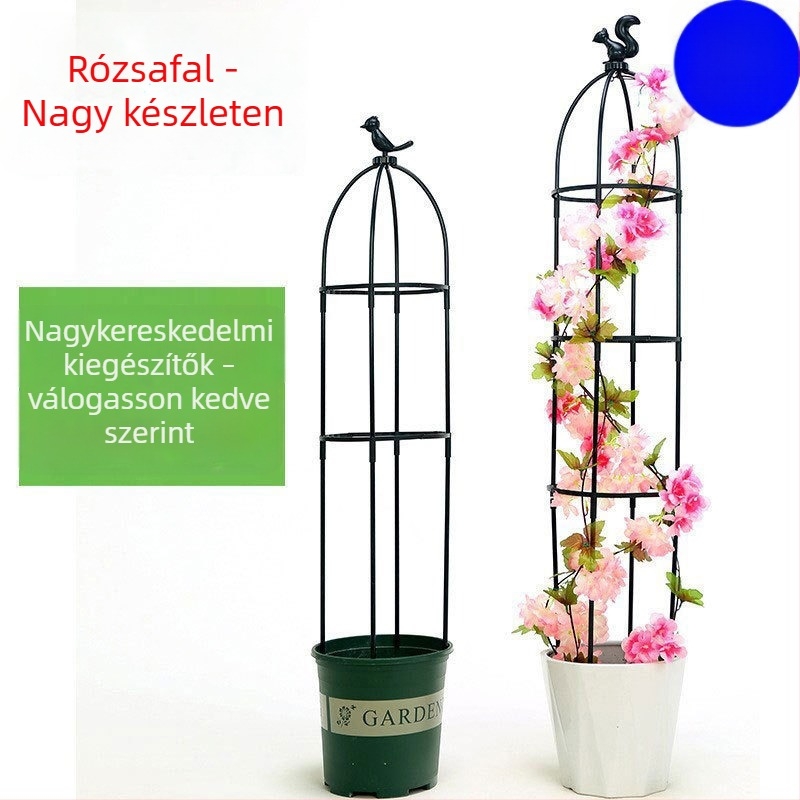 Klematisz kapaszkodó rács, rózsállvány, kertészeti kapaszkodó növényekhez, balkonra szánt kapaszkodó keret, Európai stílusú virágtartó