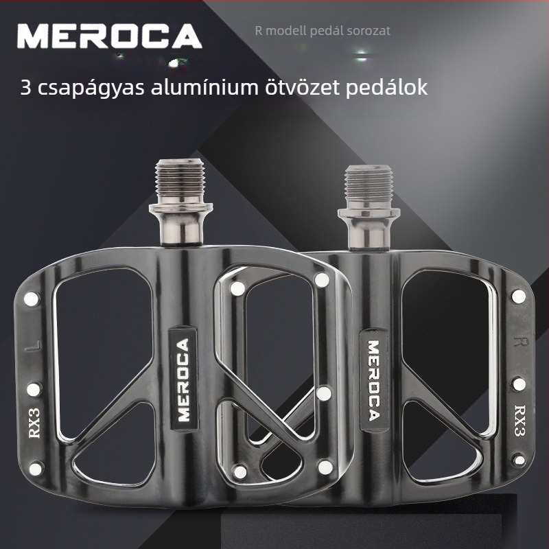 MEROCA kerékpár pedál – összecsukható, alumínium ötvözet, DU csapágy, hegyi kerékpárhoz