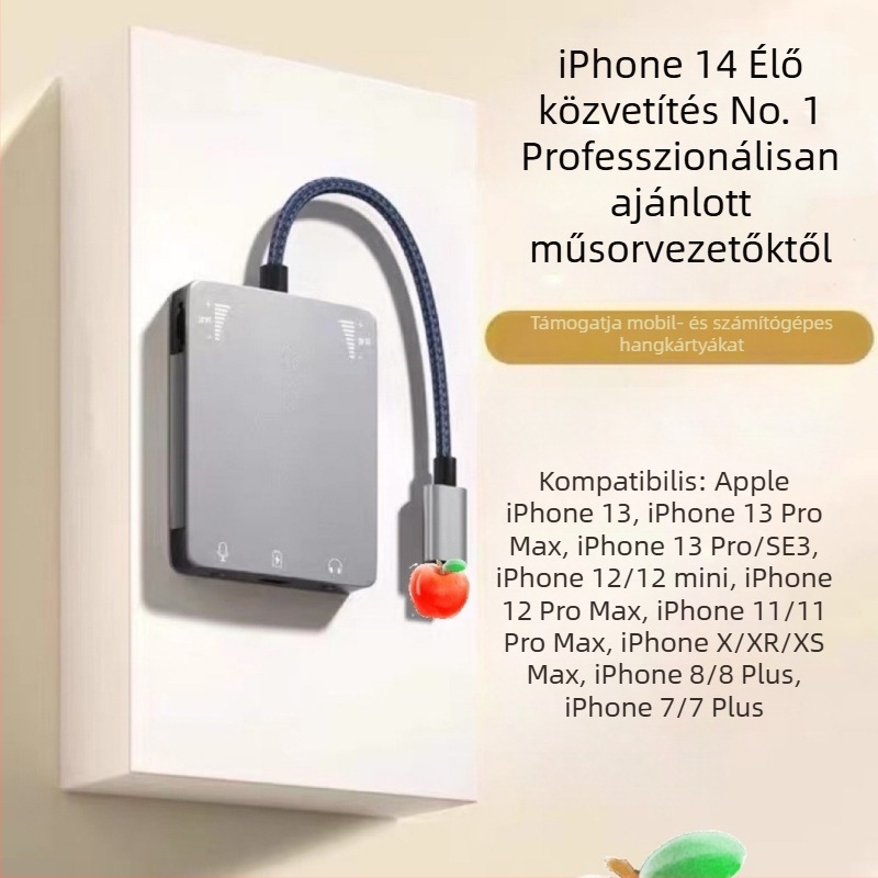 Live Broadcast No. 1 hangkártya-átalakító Apple és Huawei telefonokra