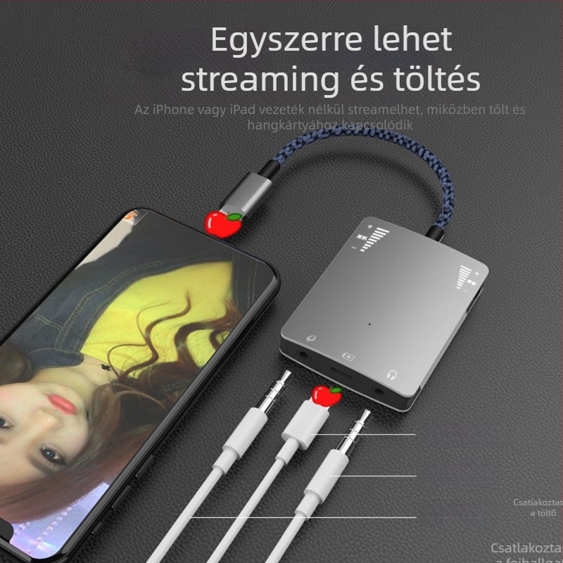 Live Broadcast No. 1 hangkártya-átalakító Apple és Huawei telefonokra