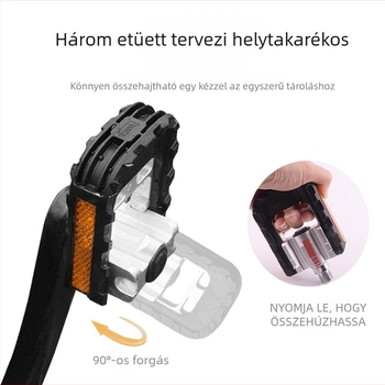 Összecsukható kerékpár pedálok – Modell K502F, Márka: GINEYEA, Anyaga: alumíniumötvözet + mérnöki műanyag, Kompatibilis Xiaobu, Daxing és Fengxing összecsukható kerékpárokkal
