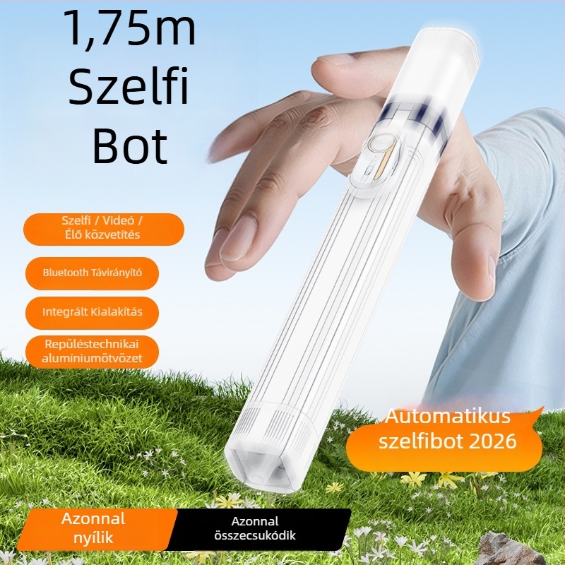 Bluetooth-integrált telefon-tartó 360°-os forgással élő közvetítéshez és utazásokhoz