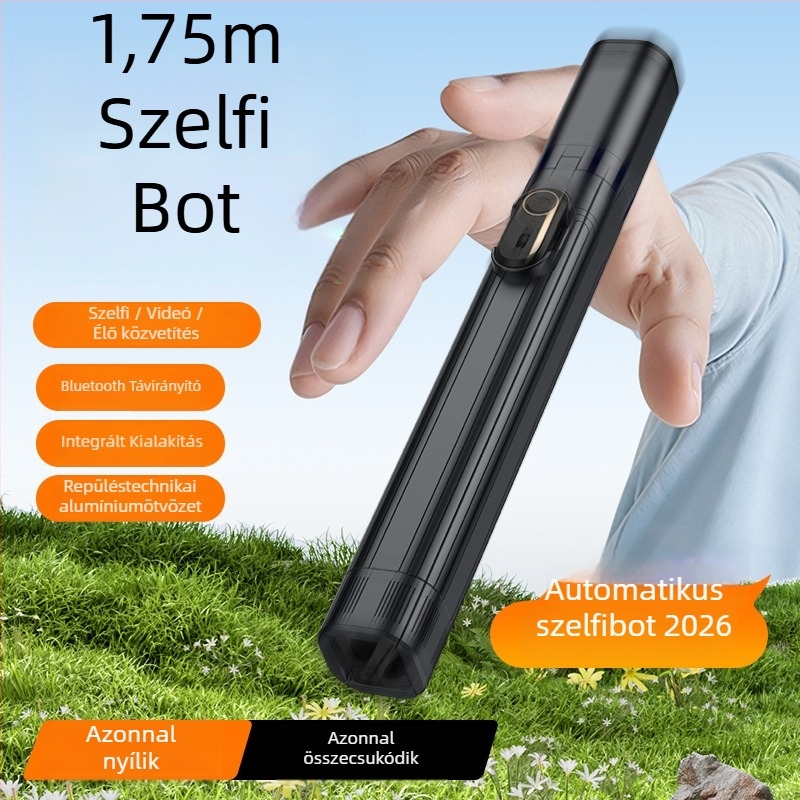 Bluetooth-integrált telefon-tartó 360°-os forgással élő közvetítéshez és utazásokhoz