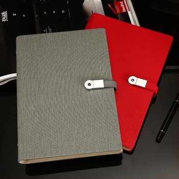 PU borítós notesz texturált külsővel, USB csat, laza lapok kötése (loose-leaf), Dowling papír 80 gsm, 100–200 oldal