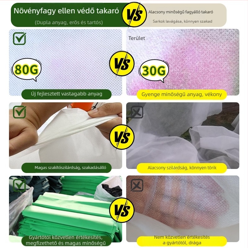 Fagyvédő növényfedél – műanyag, téli sapling fedő, gyümölcs- és citrusfák
