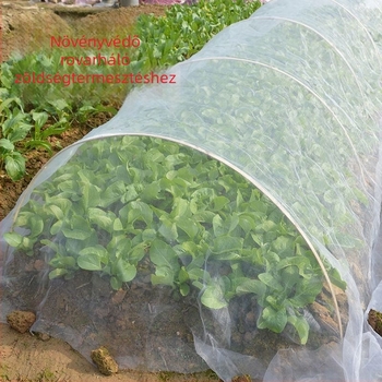 80-mesh rovarvédő háló zöldségek termesztéséhez, ideális palántákhoz, kertekhez és gyümölcsösökhöz, madárvédő háló