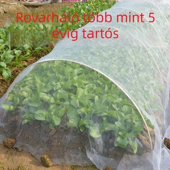 80-mesh rovarvédő háló zöldségek termesztéséhez, ideális palántákhoz, kertekhez és gyümölcsösökhöz, madárvédő háló