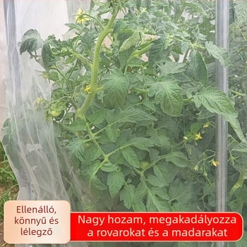 80-mesh rovarvédő háló zöldségek termesztéséhez, ideális palántákhoz, kertekhez és gyümölcsösökhöz, madárvédő háló