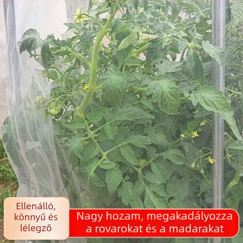 80-mesh rovarvédő háló zöldségek termesztéséhez, ideális palántákhoz, kertekhez és gyümölcsösökhöz, madárvédő háló